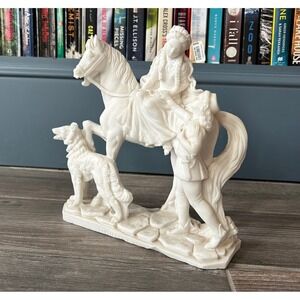 Italian Alabaster Romeo & Juliet Statue G. Ruggeri Guilietta e Romeo Figurine